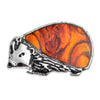 Paua Shell Hedgehog Pin Badge